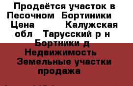 Продаётся участок в Песочном (Бортиники) › Цена ­ 250 - Калужская обл., Тарусский р-н, Бортники д. Недвижимость » Земельные участки продажа   